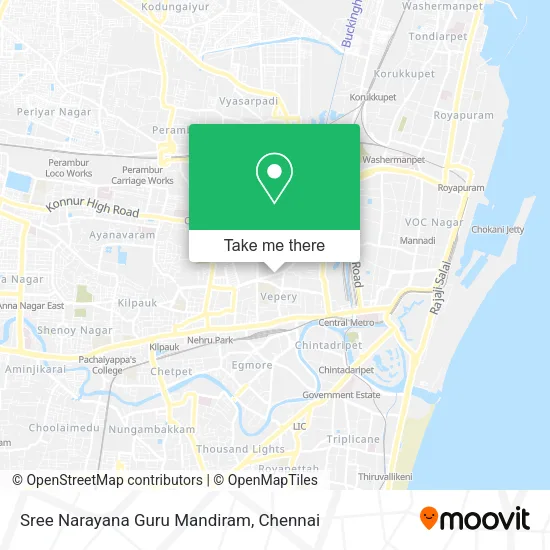 Sree Narayana Guru Mandiram map
