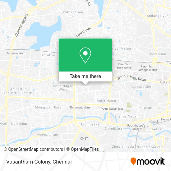 Vasantham Colony map