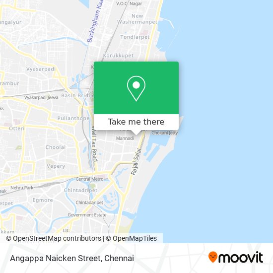 Angappa Naicken Street map