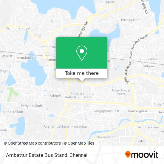 Ambattur Estate Bus Stand map