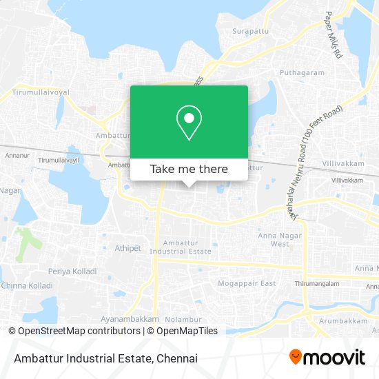 Ambattur Industrial Estate map
