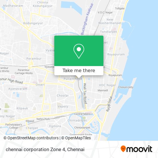 chennai corporation Zone 4 map