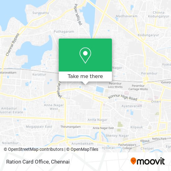 Ration Card Office map