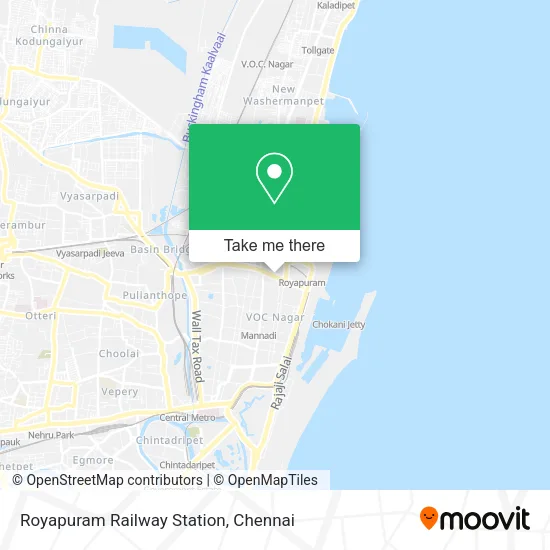 Royapuram Railway Station map