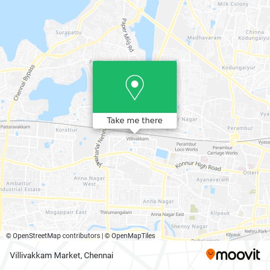 Villivakkam Market map
