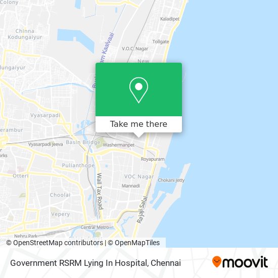 Government RSRM Lying In Hospital map