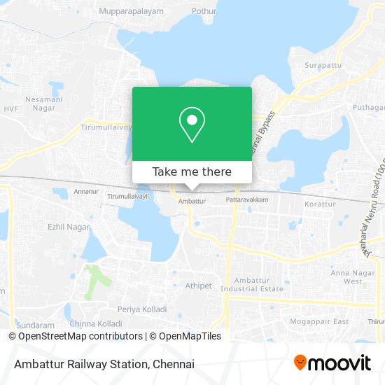 Ambattur Railway Station map