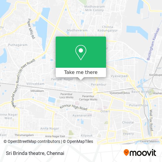 Sri Brinda theatre map