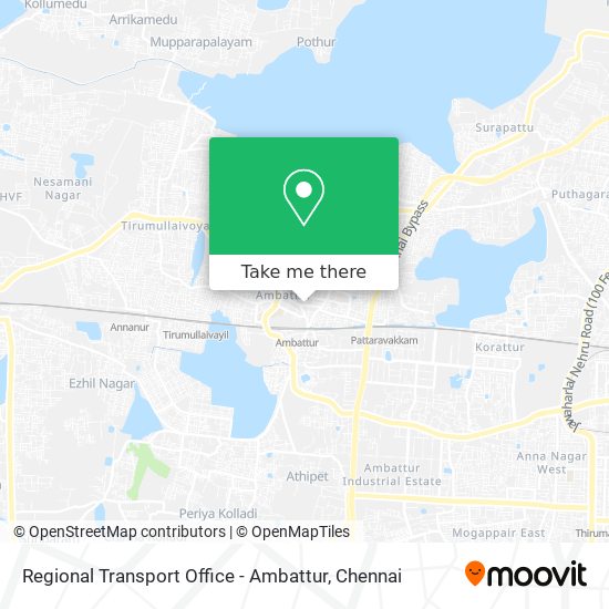 Regional Transport Office - Ambattur map
