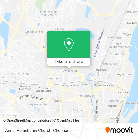 Annai Velankanni Church map