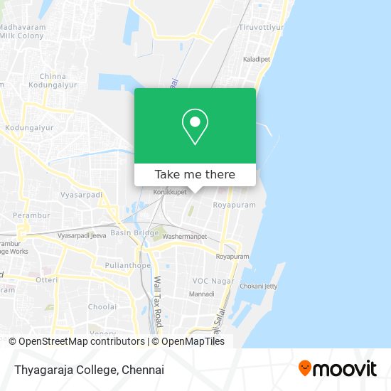 Thyagaraja College map