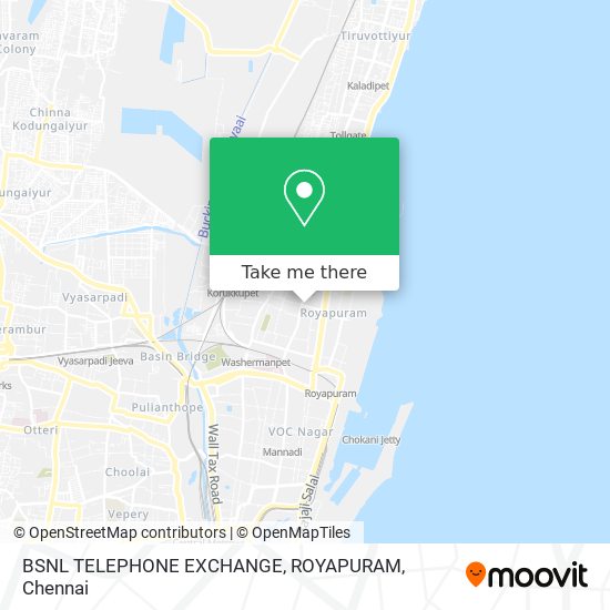 BSNL TELEPHONE EXCHANGE, ROYAPURAM map