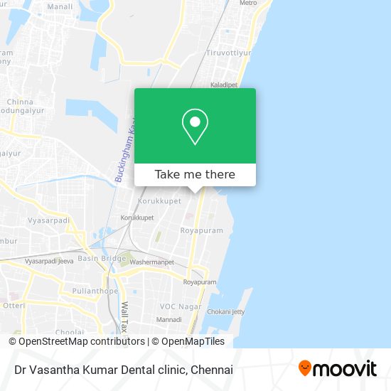 Dr Vasantha Kumar Dental clinic map