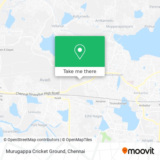 Murugappa Cricket Ground map