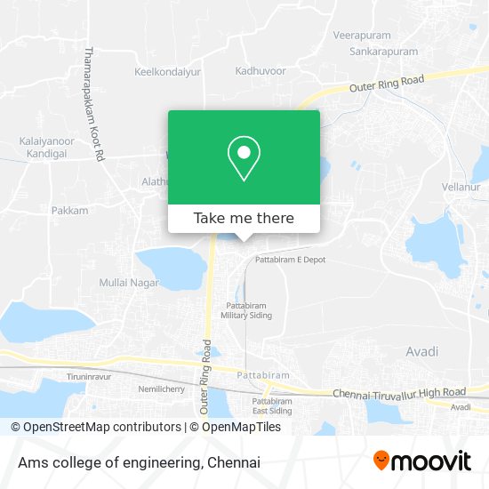 Ams college of engineering map