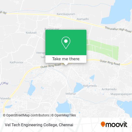 Vel Tech Engineering College map