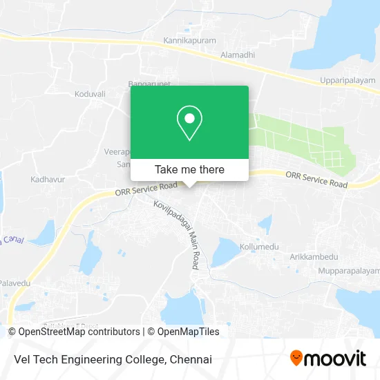 Vel Tech Engineering College map