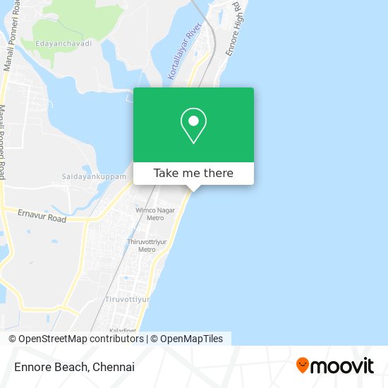 Ennore Beach map