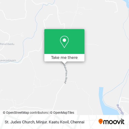 St. Judes Church, Minjur. Kaatu Kovil map