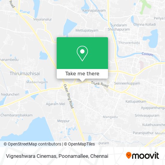 Vigneshwara Cinemas, Poonamallee map