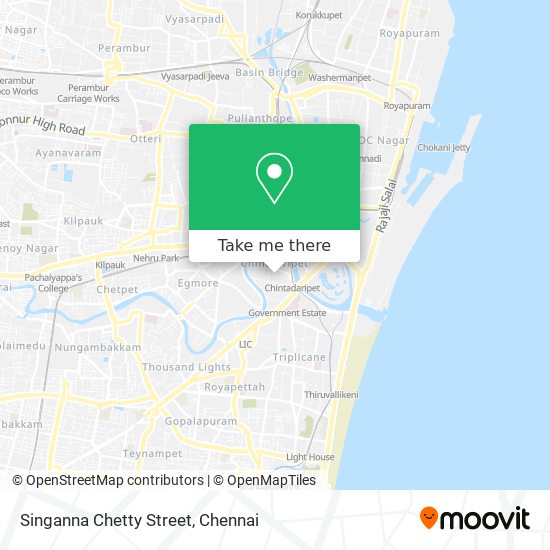 Singanna Chetty Street map