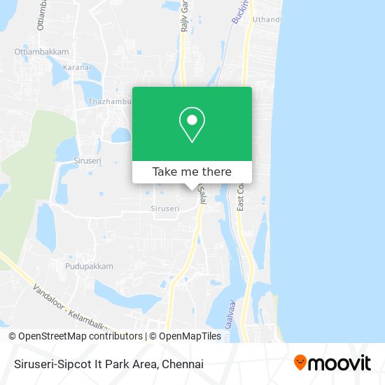 Siruseri-Sipcot It Park Area map