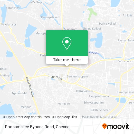 Poonamallee Bypass Road map