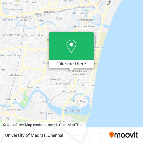 University of Madras map