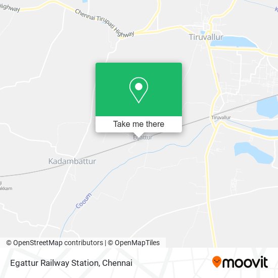 Egattur Railway Station map