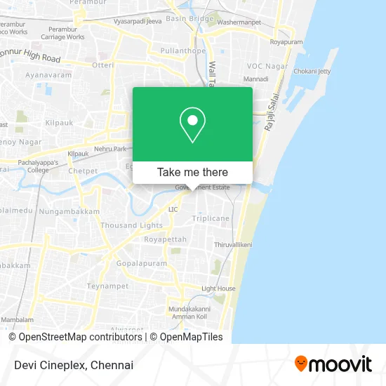 Devi Cineplex map