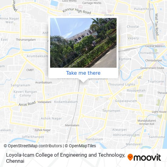 Loyola-Icam College of Engineering and Technology map