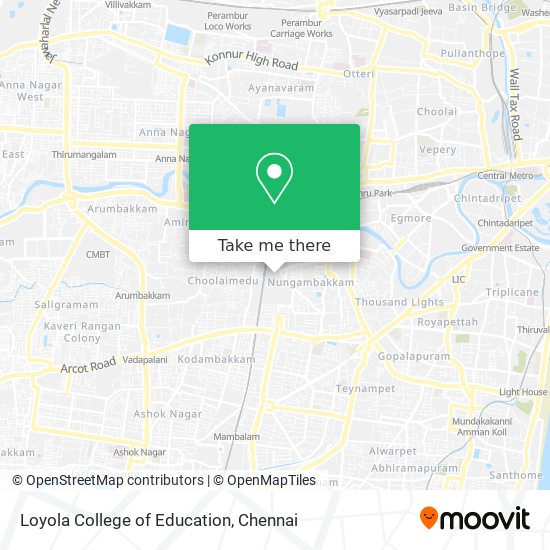 Loyola College of Education map