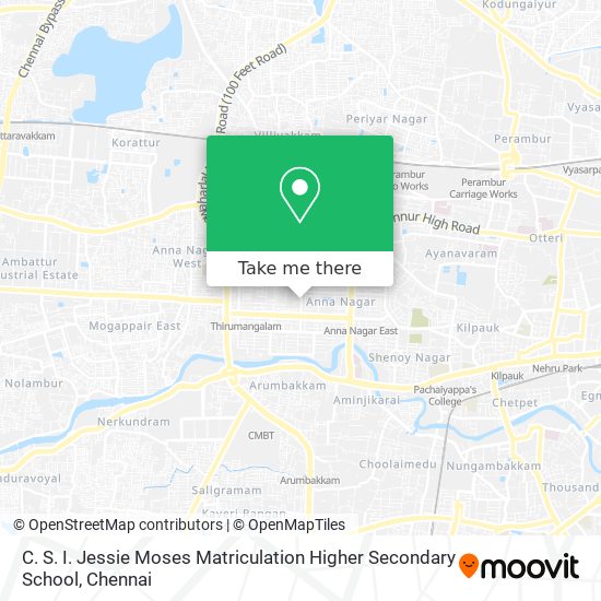 C. S. I. Jessie Moses Matriculation Higher Secondary School map