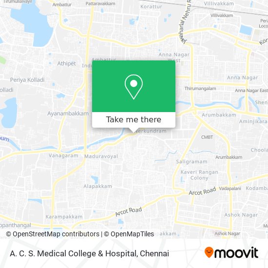 A. C. S. Medical College & Hospital map