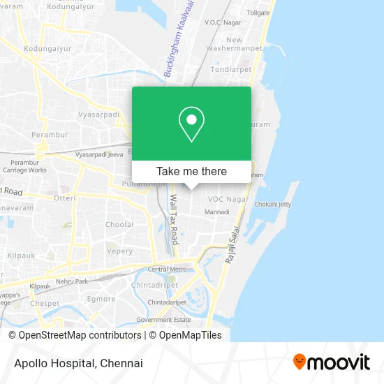 Apollo Hospital map