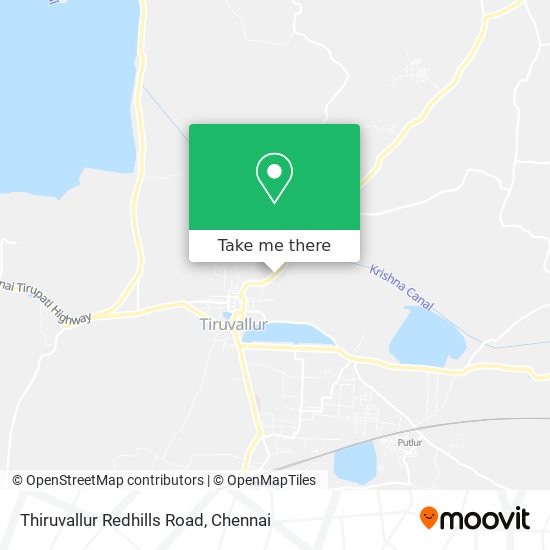 Thiruvallur Redhills Road map