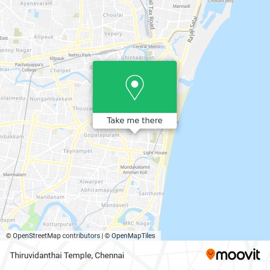 Thiruvidanthai Temple map