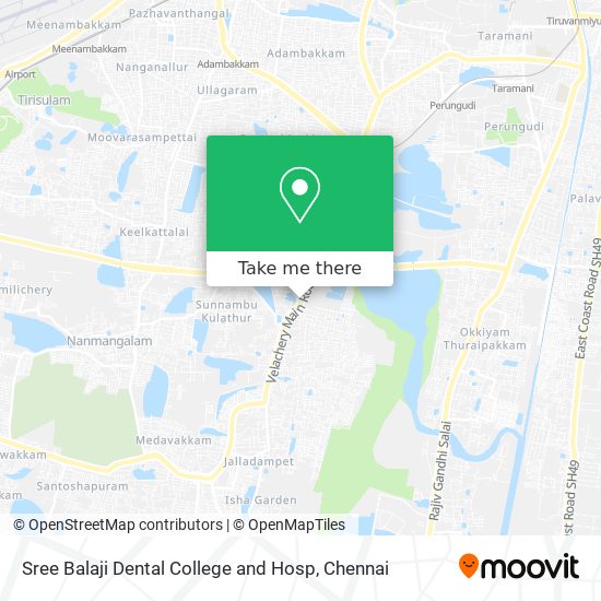 Sree Balaji Dental College and Hosp map