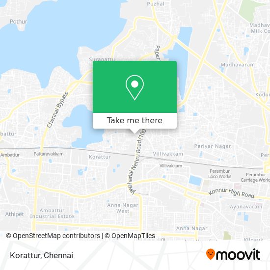 Korattur map