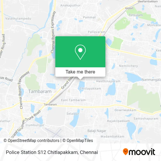Police Station-S12-Chitlapakkam map