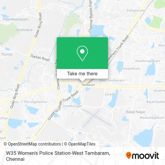 W35 Women's Police Station-West Tambaram map