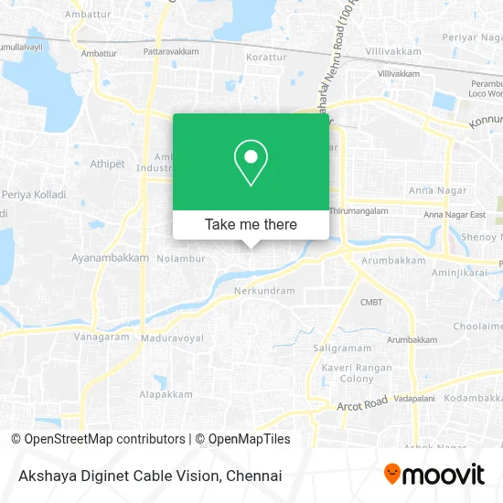 Akshaya Diginet Cable Vision map