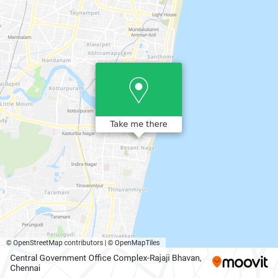 Central Government Office Complex-Rajaji Bhavan map