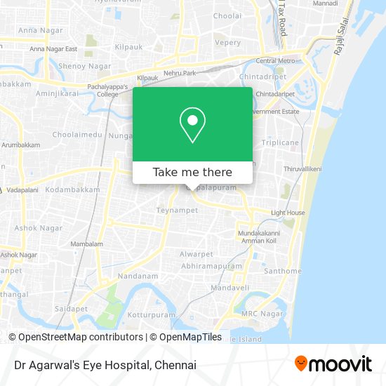Dr Agarwal's Eye Hospital map
