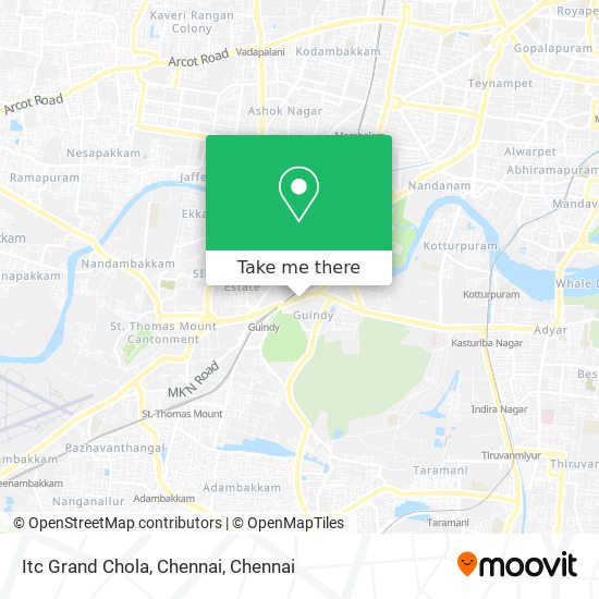Itc Grand Chola, Chennai map