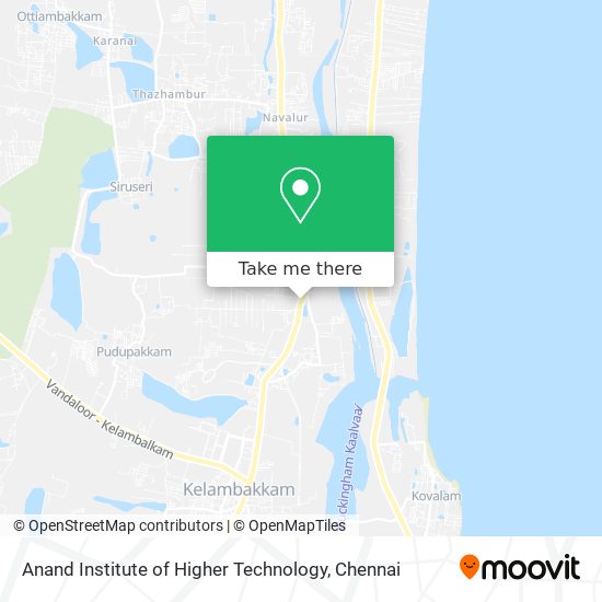 Anand Institute of Higher Technology map