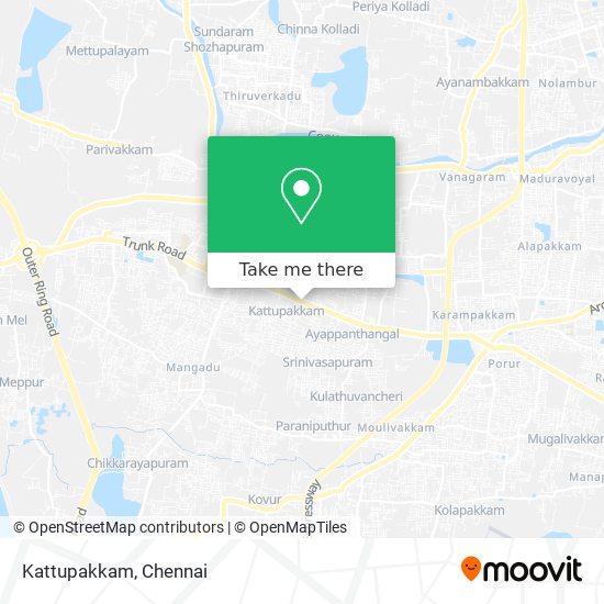 How to get to Kattupakkam in Saidapet by Bus or Train?