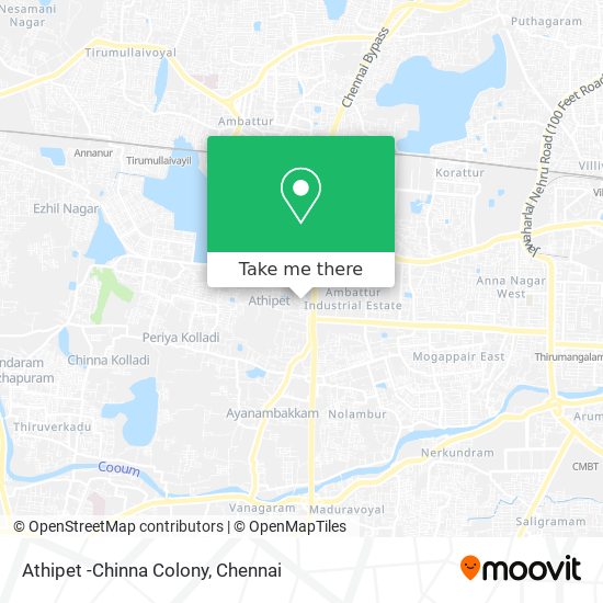 Athipet -Chinna Colony map