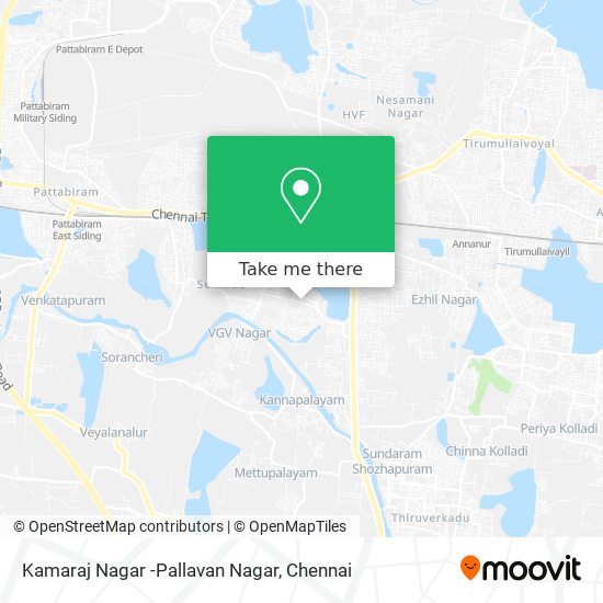 Kamaraj Nagar -Pallavan Nagar map