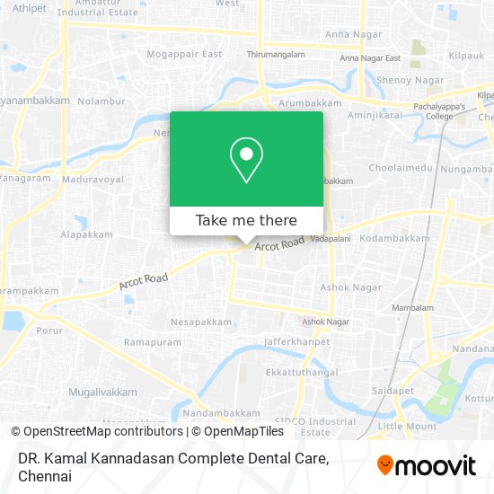 DR. Kamal Kannadasan Complete Dental Care map